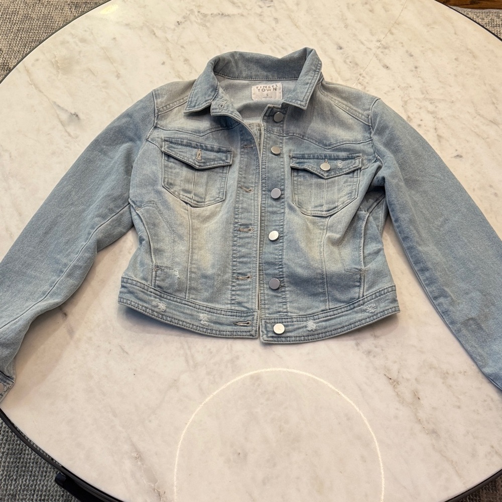 Forever 21 Kids Light Wash Denim Jacket